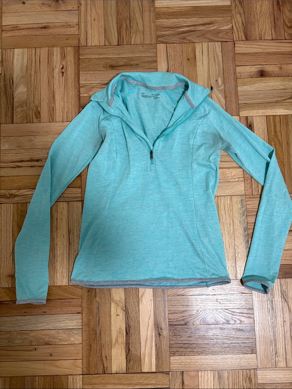 Under Armour Light Blue Quarter-Zip Performance Pullover